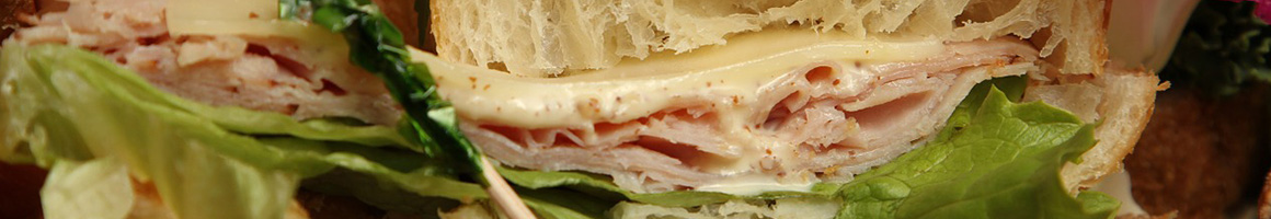 Eating American (Traditional) Deli Sandwich at Oswego Sub Shop restaurant in Oswego, NY.